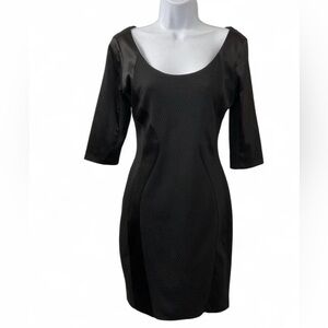 Sangria Black Long Sleeve Body on Dress